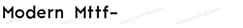 Modern Mttf字体转换